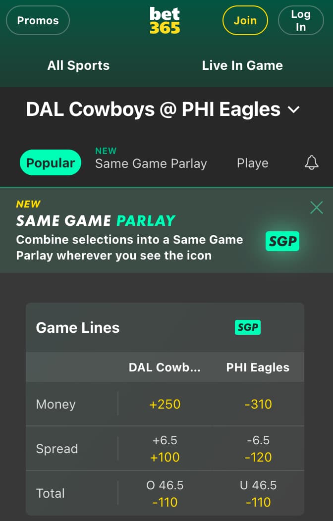 Eagles vs cowboys TNF kick-off nfl 2025 odds